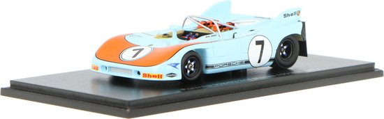 Porsche 908/3 Spark Modelauto 1:43 1972 Reinhold Joest / Gerhard Schüler Reinhold Joest Racing van Porsche