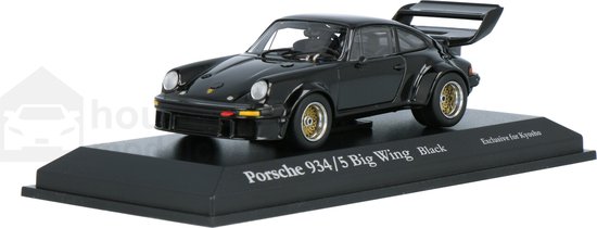 Porsche 911 (934) Big Wing Kyosho Modelauto 1:43 03174BK Schaalmodel van Porsche