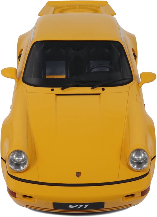 Porsche 911 964 Turbo S (Yellow) 1:8 GT-Spirit GTS801701 van Merkloos