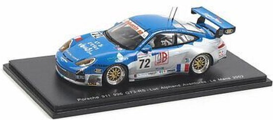 Porsche 911 996 GT3-RS Luc Alphand Aventures #72 Le Mans 2002 - 1:43 - Spark van Porsche