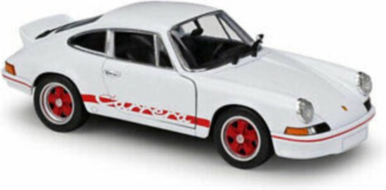 Porsche 911 Carrera RS (Wit/Rood) (10 cm) 1/43 Welly Nex [Modelauto - Schaalmodel - Miniatuurauto] van Porsche