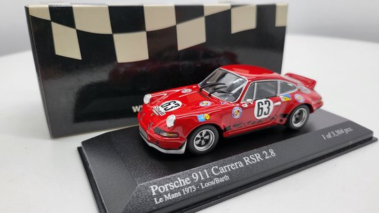 Porsche 911 Carrera RSR 2.8 #63 24H Le Mans 1973 - 1:43 - Minichamps van Porsche