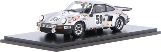 Porsche 911 Carrera RSR Spark Modelauto 1:43 1974 Pierre Mauroy / Anne-Charlotte Verney / Martine van Porsche