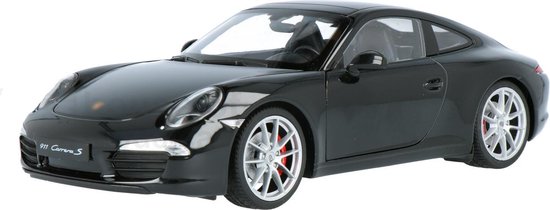Porsche 911 Carrera S (Zwart) (20 cm) 1/24 Bburago - Modelauto - Schaalmodel - Modelauto - Miniatuurauto - Miniatuur autos van Merkloos