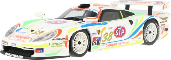 Porsche 911 GT1 Evo UT-Models Modelauto 1:18 1998 Thierry Boutsen / Bob Wollek Champion Motors van Porsche
