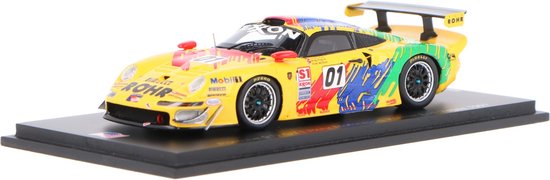 Porsche 911 GT1 Spark Modelauto 1:43 1997 Allan McNish / Andy Pilgrim / Jochen Rohr Rohr van Porsche