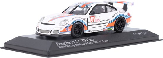 Porsche 911 GT3 Cup (997) Minichamps Modelauto 1:43 2008 Mark Webber Aasco Motorsports 400086707 van Porsche
