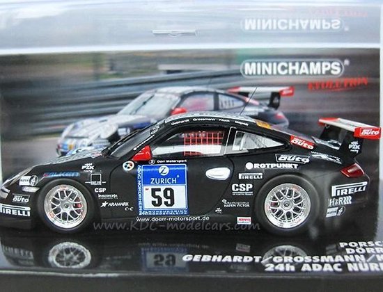 Porsche 911 GT3 R #59 24h ADAC Nürburgring 2011 - 1:43 - Minichamps van Porsche