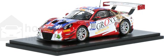 Porsche 911 GT3 R Spark Modelauto 1:43 2018 S. Grove / B. Grove Australia S6309 FIA GT Nations Cup van Porsche