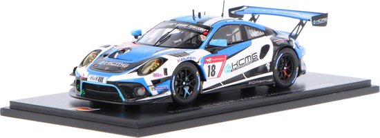 Porsche 911 GT3 R Spark Modelauto 1:43 2022 Dennis Olsen / Earl Bamber / Nick Tandy KCMG SG860 24H van Porsche