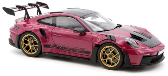 Porsche 911 GT3 RS w Weissach Pack 2022 Ruby Star - Model 1/18 Norev van Norev