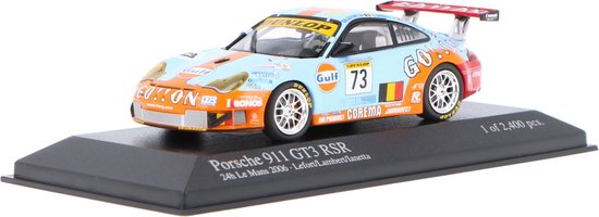Porsche 911 GT3 RSR Minichamps Modelauto 1:43 2006 Yves-Emmanuel Lambert / Christian Lefort / van Porsche