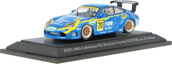 Porsche 911 GT3R Ebbro Modelauto 1:43 2003 Kazuo Shimizu / Yoshimi Ishibashi Gaikokuya van Porsche