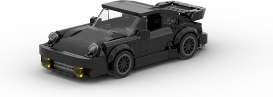 Porsche 911 Turbo 1988 geïnspireerde bouwset van Merkloos