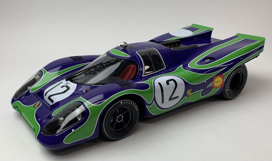 Porsche 917K Hockenheim 1970 No 12 Van Lennep groen / paars, Norev 127507 van Porsche