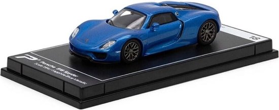 Porsche 918 Spyder Blauw 1-64 Hypercar League Collection Postercars Die-cast van Porsche