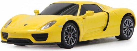 Porsche 918 Spyder (Geel) 1/43 Welly - Modelauto - Schaalmodel - Model auto van Porsche