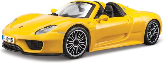 PORSCHE 918 SPYDER GEEL BBURAGO(1-24) van Porsche