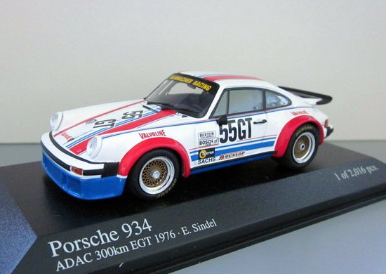 Porsche 934 #55GT ADAC 300km Nurburgring EGT 1976 - 1:43 - Minichamps van Porsche