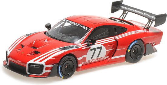 Porsche 935/19 #77 Red/White Stripes 2019 - 1:18 - Minichamps van Merkloos
