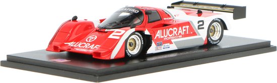 Porsche 962C Spark Modelauto 1:43 1989 René Herzog / Mario Hytten Alucraft Racing US172 Sears van Porsche