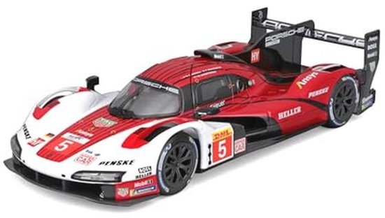 Porsche 963 Le Mans #5 2023 - Realistische modelauto op schaal 1:24 - Officiële licentie van Merkloos