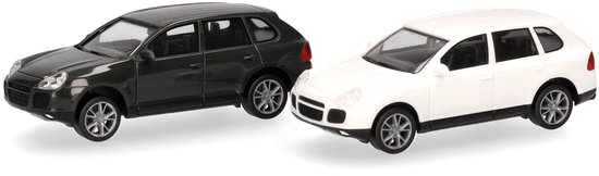 Porsche Cayenne Turbo, Groen / Wit (Minikit 2 St.) van Merkloos