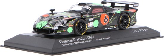 Porsche GT1 Gunnar G99 Minichamps 1:43 2003 Gunnar Jeannette Gunnar Porsche 400036856 Barber Park van Porsche