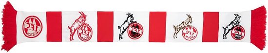 Premium Sjaal - Fansjaal Club - Club Trots Tonen - Logo Geschiedenis - 24 x 13.5 cm - Rood Wit van premium