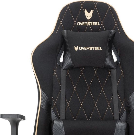 Professionele Gaming Stoel - Waterdicht - In Hoogte Verstelbaar - Rugleuning Verstelbaar 135º - Gaszuiger Klasse 3 - tot 120kg - Grijs/Zwart Gaming chair van Merkloos