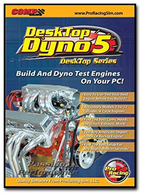 Professionele Racing Simulatie Software voor Dyno Testen van 1-12 Cilinder Motoren van Merkloos