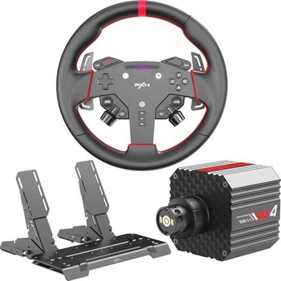 Professionele Sim Racing Set met Direct Drive en Hall Pedaalset voor PC van Merkloos