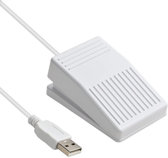 Programmeerbaar USB Voetpedaal voor PC Gaming en Workflow - Stille Optische Schakelaar van Merkloos