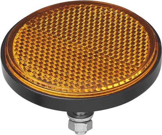ProPlus Reflector - set 2x - oranje - boutbevestiging - 60mm - M5 bout - rond van ProPlus