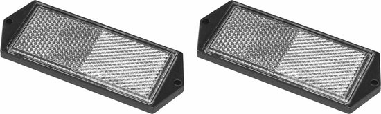 ProPlus Reflector - set 2x - wit - schroefbevestiging - 104 x 40 mm van ProPlus