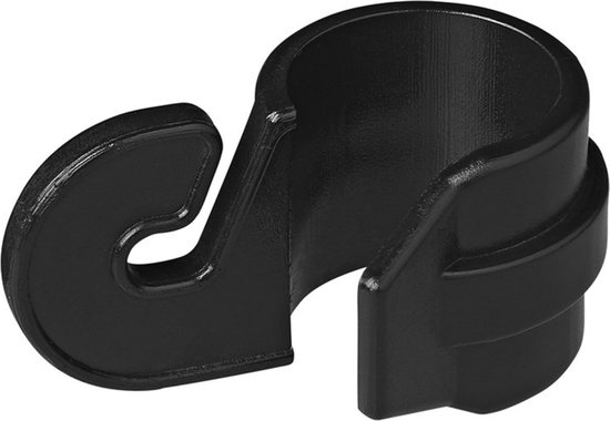 ProPlus Tentclip met haak - kunststof - voor buis Ø 19-22 mm - zwart van ProPlus