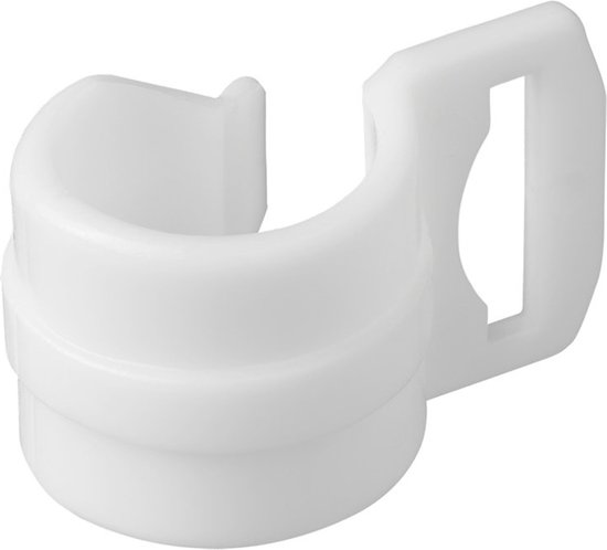 ProPlus Tentclip met sleuf - Kunststof - Voor buizen Ø 20-25 mm - Wit - Set van 4 van ProPlus