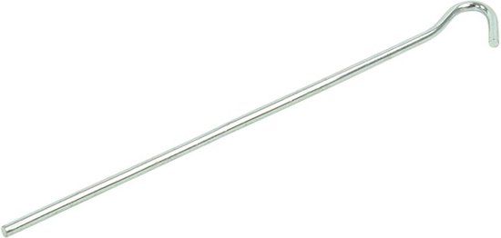 ProPlus Tentharing met open oog - metaal - 22 cm - geschikt voor zachte bodems van ProPlus