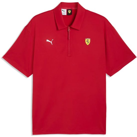 Puma Ferrari Cloudspun Korte Mouw Poloshirt Rood M Man