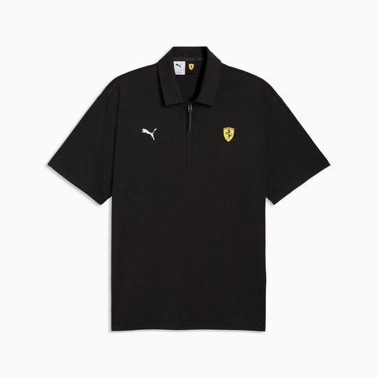 Puma Ferrari Cloudspun Korte Mouw Poloshirt Zwart XL Man van Merkloos