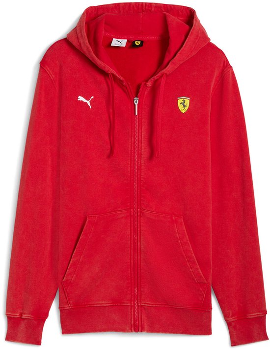 Puma Ferrari Sportswear Relaxed Fit Trainingsjack Rood S Man van Merkloos