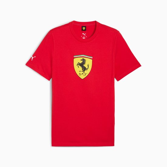 PUMA FERRARI SPORTSWEAR T-SHIRT MET GEKLEURD SCHILD 63278302 maat XL van Merkloos