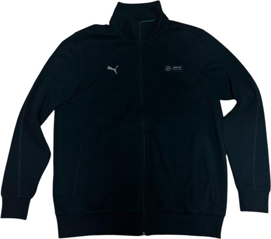 Puma - Puma - MAPF1 Sweatjacket - Sportvest - Mannen - Zwart/Groen - Maat XL van Merkloos