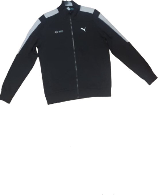 Puma - Sweat Jacket - Volwassenen - Unisex - Mercedes - Zwart/Grijs/Blauw - Maat M van PUMA.