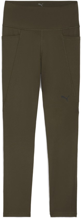 PUMA W TAD ESSENTIAL TIGHT - HW 7/8 Dames Sportlegging - Dark Olive van Merkloos