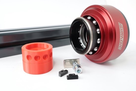 QR Houder - Montagebeugel - Rig Mounten - Anti-twist Bescherming - 41 x 31 mm - Rood van Merkloos