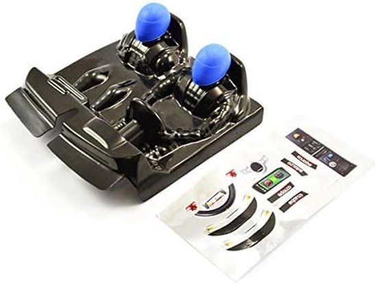 Race Cockpit Sim Racing Stoel met Blauwe Stickers van Merkloos