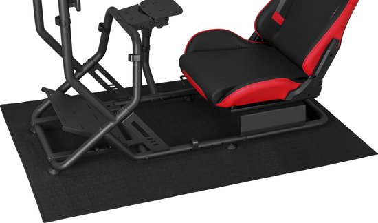 Race cockpit vloermat anti slip - race cockpit mat vloerbescherming - sim racing vloermat - racestuur standaard vloermat wheel stand - XL formaat 150 cm x 90 cm van G-Tracing