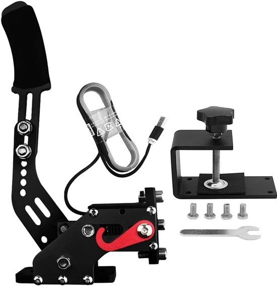 Race Handrem - Sim Racing - Games Besturen - 95% Metaal Constructie - 30cm Hoog - Zwart van Merkloos