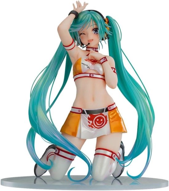 Race Miku Figuur - Hatsune Miku Figuur - Verzamelen en displayen - 1/7 schaal model - 18 cm - Meerkleurig